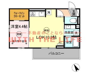 D-ROOMM.K(1LDK/2階)の間取り写真