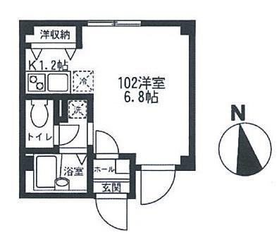 ノナ駒場(ワンルーム/1階)の間取り写真