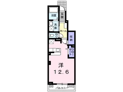 ＪＲ阪和線 紀伊駅 徒歩8分 2階建 築16年(ワンルーム/1階)の間取り写真