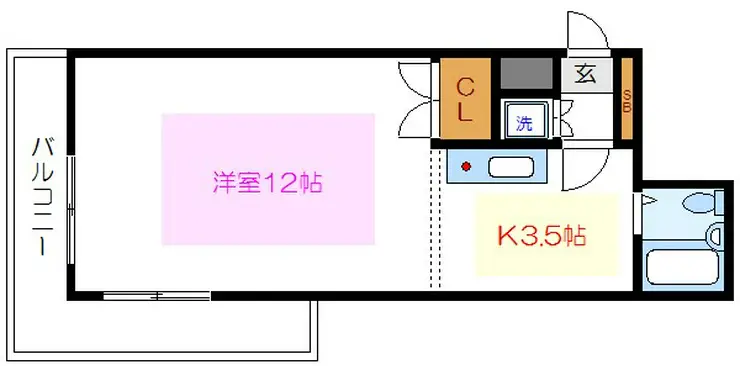 パラシオ中村 5階階 間取り