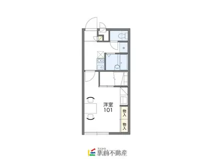レオパレスYAMATOIII(1K/1階)の間取り写真