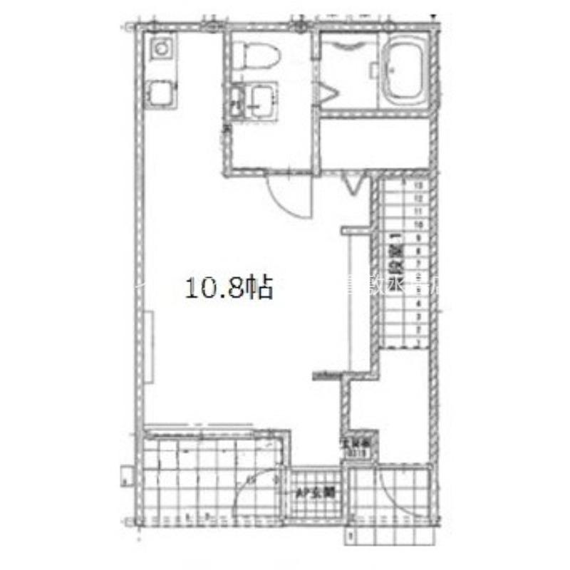 NISHIMOBIRA 23(ワンルーム/2階)の間取り写真