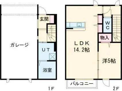 タルガ・フローリオ弥生(1LDK/1階)の間取り写真