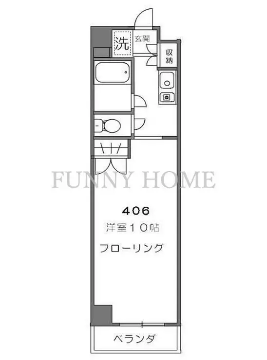 K&M広尾 4階階 間取り