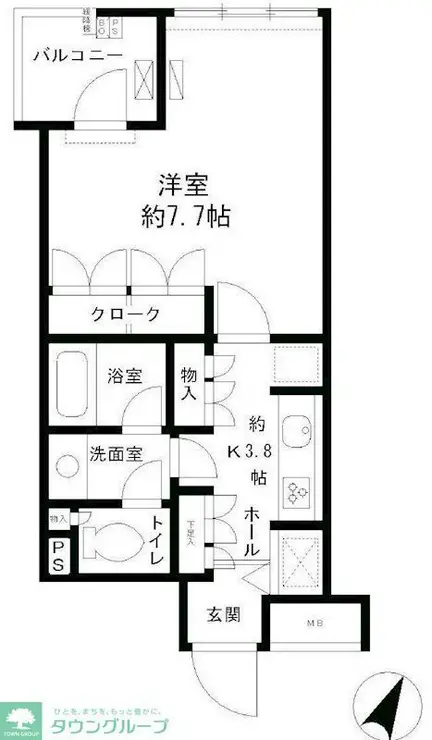 パティオス11番街 4階階 間取り