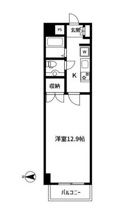 サンテラス芝公園 8階階 間取り