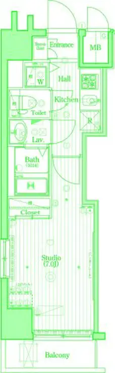 グランド・ガーラ新横浜North 11階階 間取り