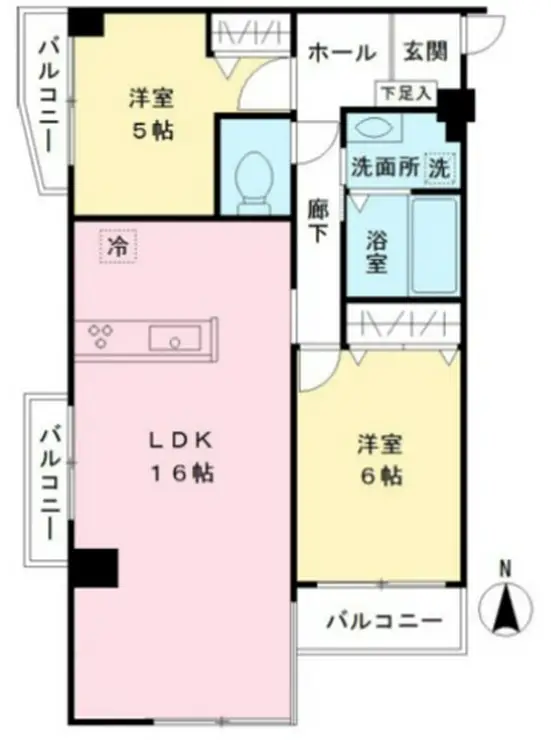 京王目黒マンション 4階階 間取り