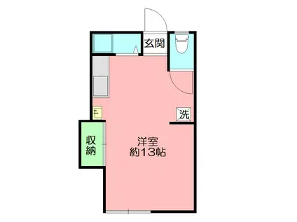 サン・ライフ・ユウ(ワンルーム/2階)の間取り写真