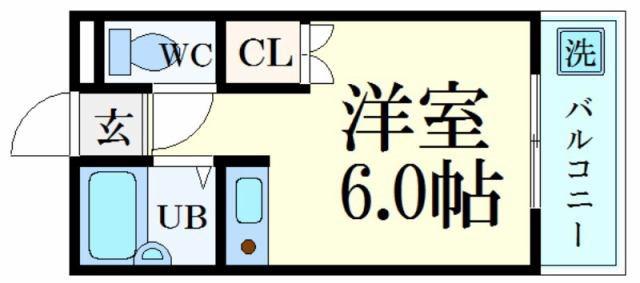 エクセルハイツ(ワンルーム/3階)の間取り写真
