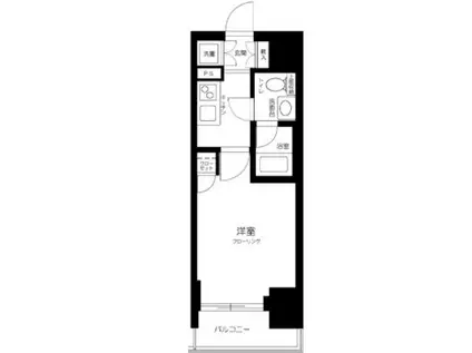 グラントゥルース練馬III(1K/5階)の間取り写真