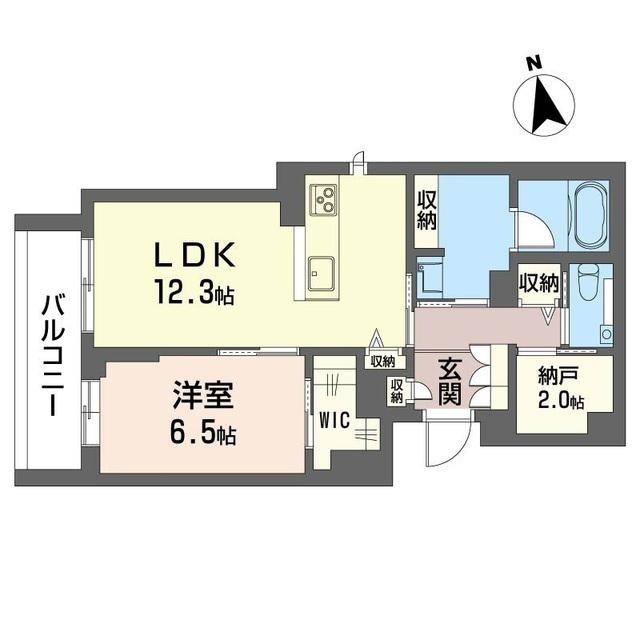 アルバハウス(1LDK/3階)の間取り写真