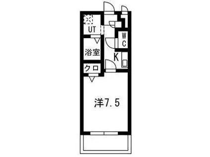 MERCI(1K/1階)の間取り写真