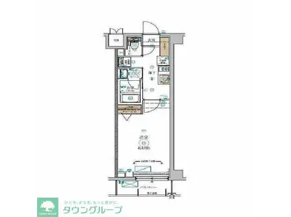 ガリシア板橋(1K/3階)の間取り写真