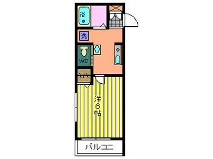 EUPHORIA(1K/1階)の間取り写真