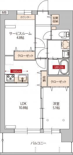 メゾンドリヴェール(1SLDK/2階)の間取り写真
