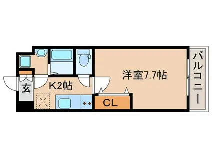 BADGE KYOTO DOOR(1K/6階)の間取り写真