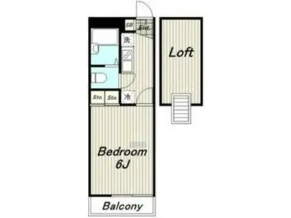 レオパレス新百合(1K/3階)の間取り写真