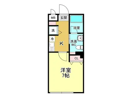 88.HANEZAWA(ワンルーム/3階)の間取り写真