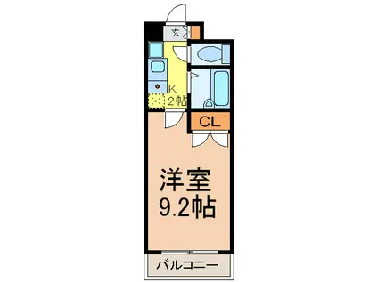 コンホール千種(1K/3階)の間取り写真