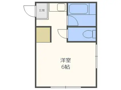 エルコーポ(1K/2階)の間取り写真