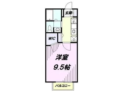 AMYRIS(1K/2階)の間取り写真