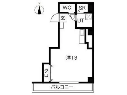NAKANISHI FIRST BLD(ワンルーム/2階)の間取り写真