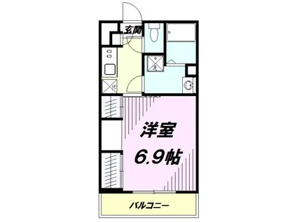 リブリ・サンガ(1K/2階)の間取り写真