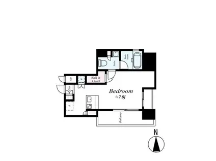 ジーベック東日暮里サウス(ワンルーム/8階)の間取り写真