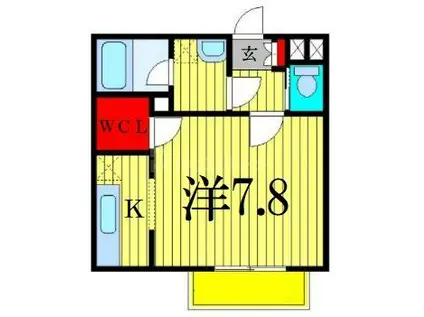 アヴェニールPART1(1K/2階)の間取り写真