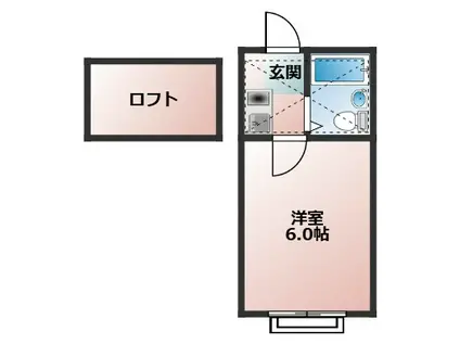 ルミエール星野(1K/1階)の間取り写真