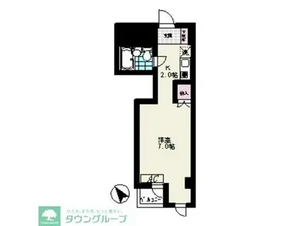 スターハイツ(ワンルーム/5階)の間取り写真