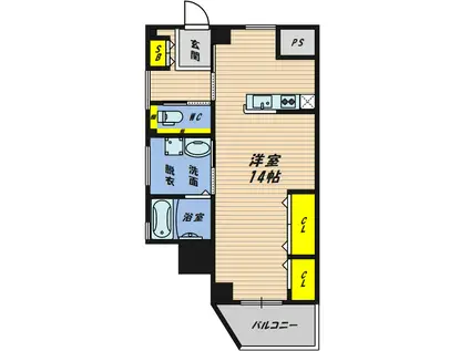 BRI・MA城東(ワンルーム/3階)の間取り写真