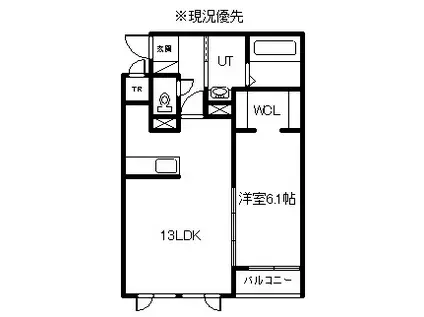  RAFFINE(1LDK/3階)の間取り写真