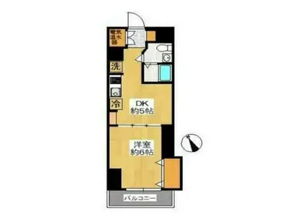 藤和横浜西口ハイタウン(1DK/7階)の間取り写真