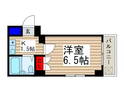 マンションスワン(1K/3階)の間取り写真