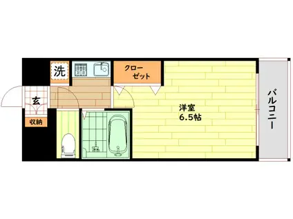 エスリード大阪城北(1K/4階)の間取り写真