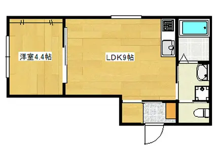 キャメル川口西青木(1K/2階)の間取り写真