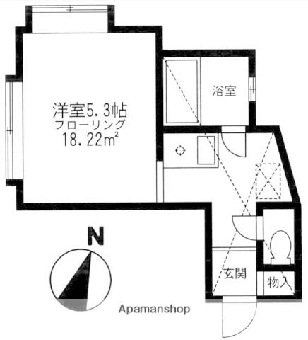 ジェイホームA(1K/2階)の間取り写真