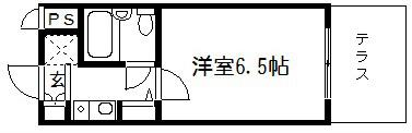デトム・ワン烏丸一条(1K/4階)の間取り写真