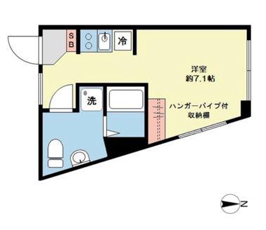LUNA CRESCENTE GAKUGEIDAIGAKU(ワンルーム/4階)の間取り写真