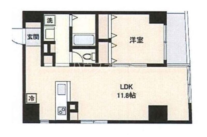 東京凱捷ビル(1LDK/7階)の間取り写真