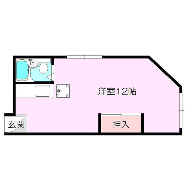 スタンドアップ淡路(ワンルーム/3階)の間取り写真