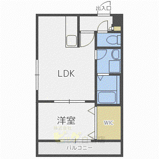 パークサイト東札幌(1LDK/2階)の間取り写真