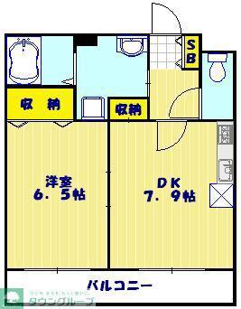 エスプレンドビスタ3 912714(1DK/2階)の間取り写真