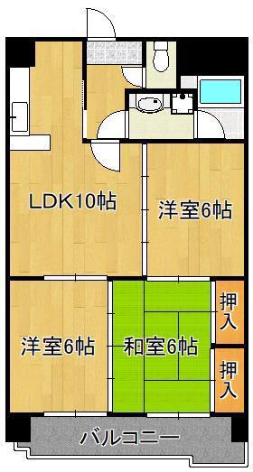 エムズコート沼本町(3LDK/3階)の間取り写真