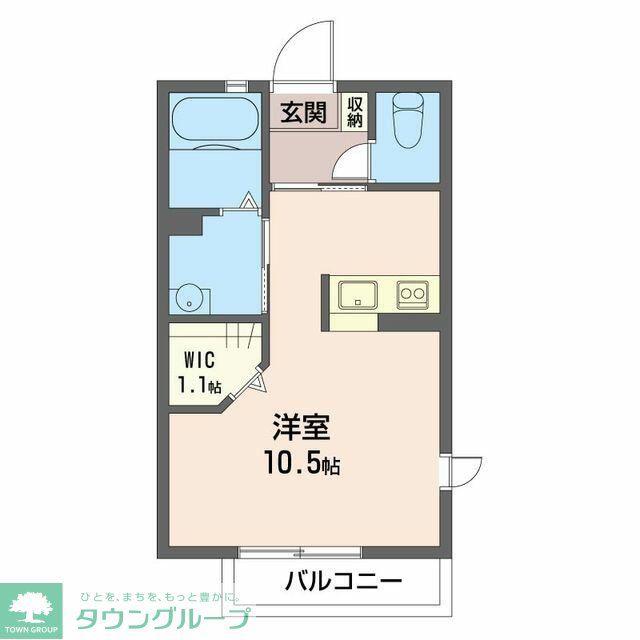 ラセゾン(ワンルーム/1階)の間取り写真