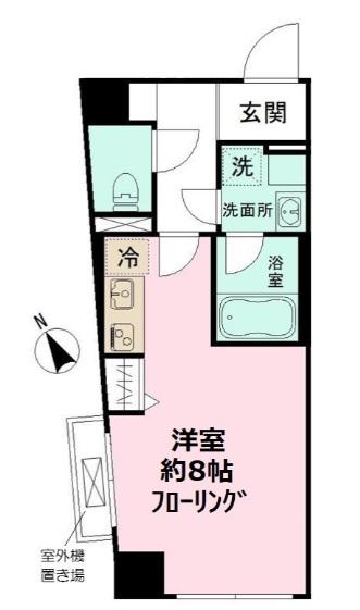 LEO六拾番館(ワンルーム/2階)の間取り写真