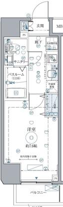 クレヴィスタ西巣鴨(1K/9階)の間取り写真