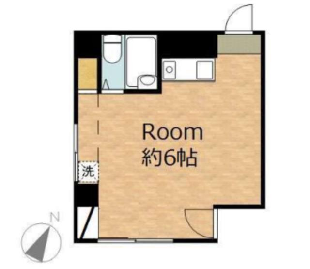ダイシンプラザ(ワンルーム/2階)の間取り写真